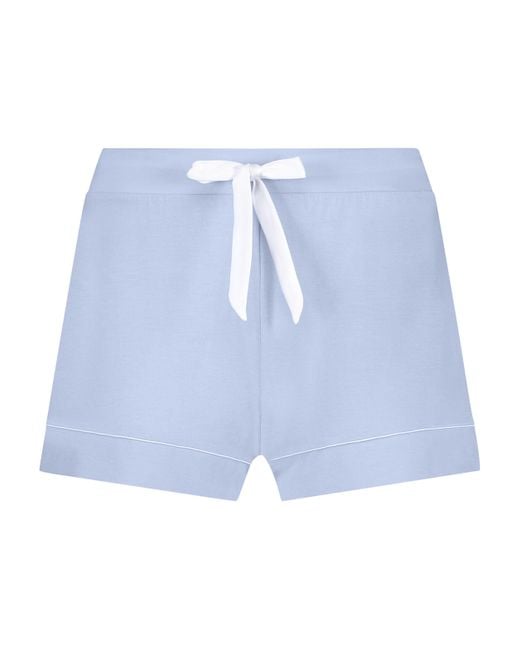 Hunkemöller Shorts Jersey Essential in het Blue