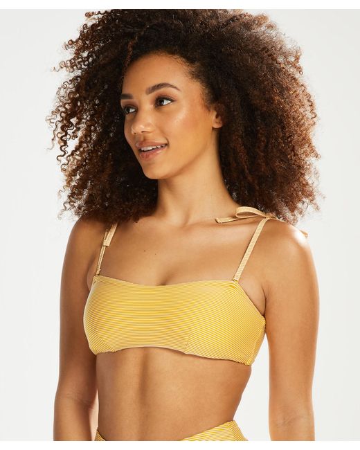 Top de bikini bandeau con relleno Carmel Hunkemöller de color Yellow