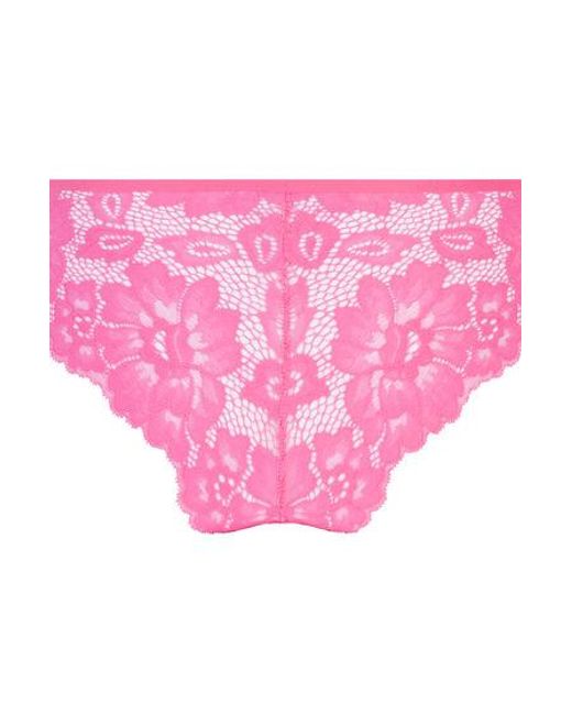 Hunkemöller Pink Invisible Lace Back Brazilian