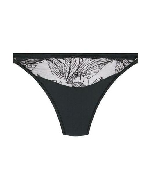 Hunkemöller Black Highleg Thong Ellen