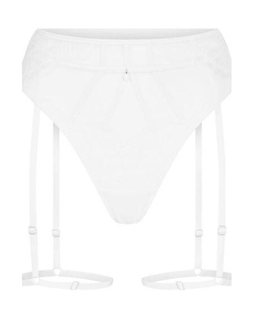 Hunkemöller White Withney Suspender Thong