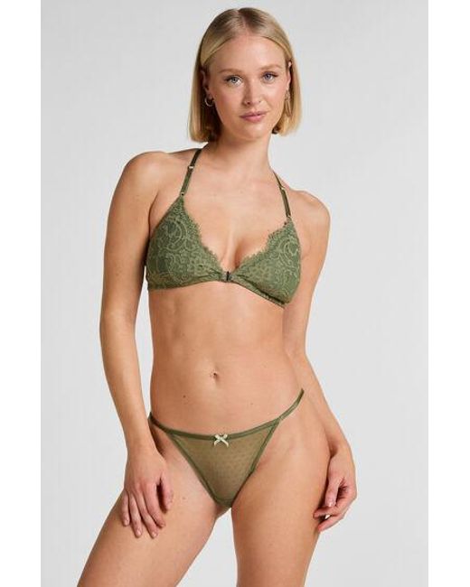 Hunkemöller Green Silvia Highleg Brazilian