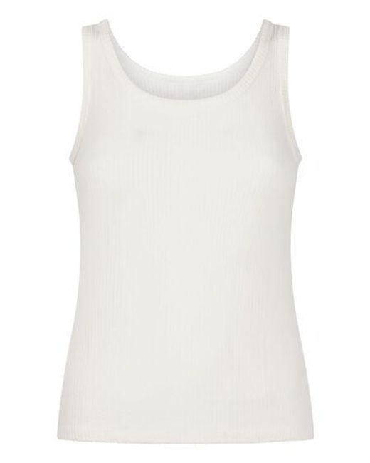 Hunkemöller Natural Singlet Brushed Jersey Rib