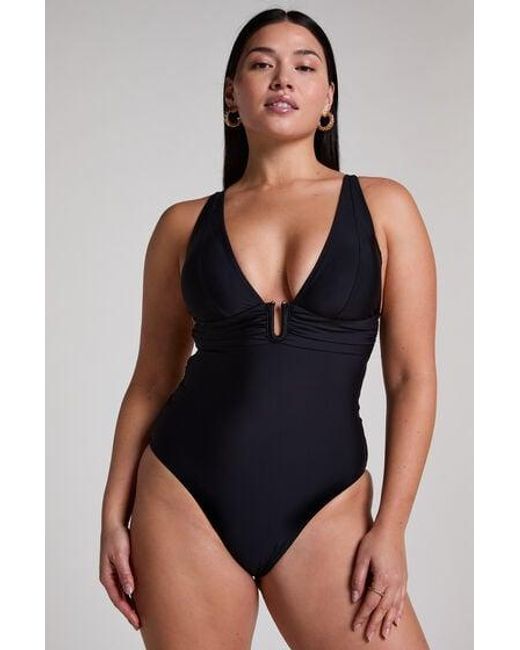 Hunkemöller Badpak Shaping Luna in het Black