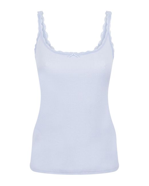 Hunkemöller Pointelle Singlet in het Blue