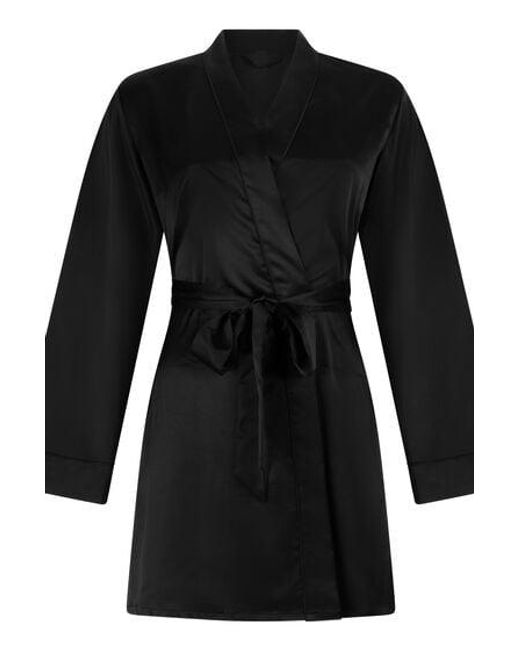 Hunkemöller Black Satin Kimono