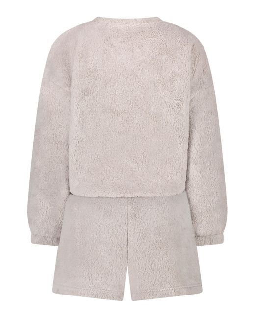 Conjunto de pijama Fleece Hunkemöller de color Gray