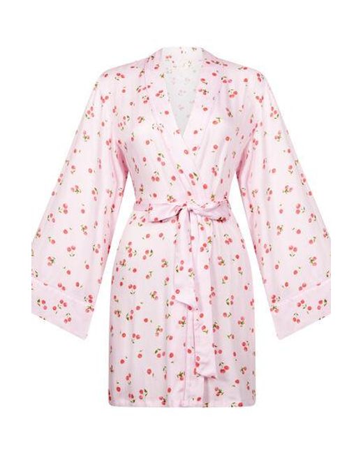 Hunkemöller Pink Satin Kimono