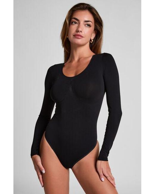 Hunkemöller Black Seamless Shaping String Body