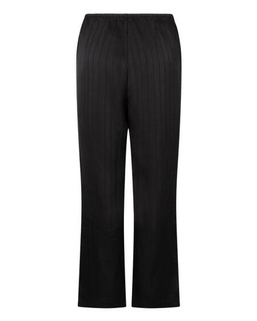 Hunkemöller Black Satin Pinstripe Trousers
