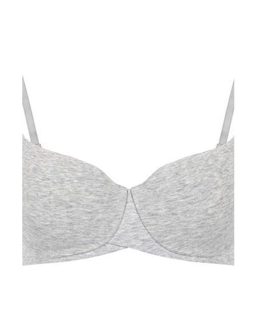 Hunkemöller Brown Cotton Padded Underwired Bra