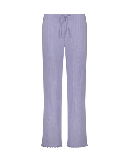 Pantalón de pijama Pointelle Hunkemöller de color Purple