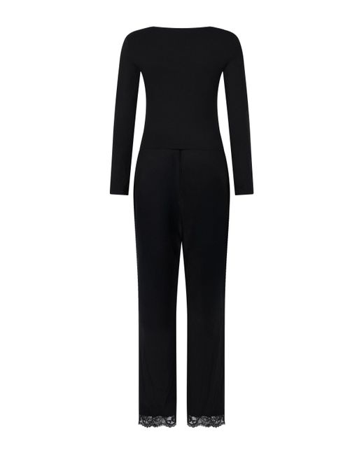 Hunkemöller Pyjama Set in het Black