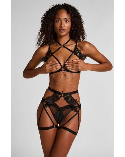 Hunkemöller Brown Applique Harness