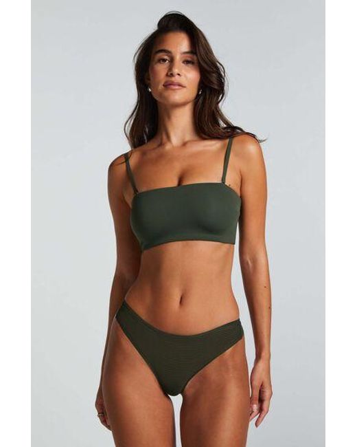 Hunkemöller Green Invisible Thong Stripe Mesh