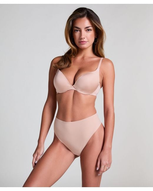 Sujetador push-up de aros preformado Smooth Hunkemöller de color Brown