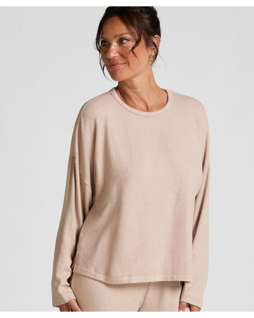 Top de pijama Jersey Hunkemöller de color Natural
