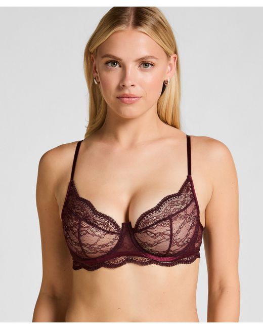 Hunkemöller Niet Voorgevormde Beugel Bh Isabelle in het Purple