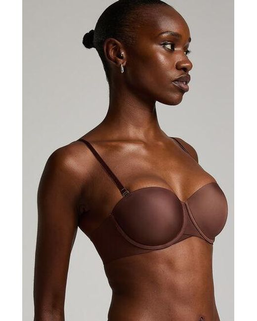 Hunkemöller Brown Jane Padded Underwired Strapless Bra