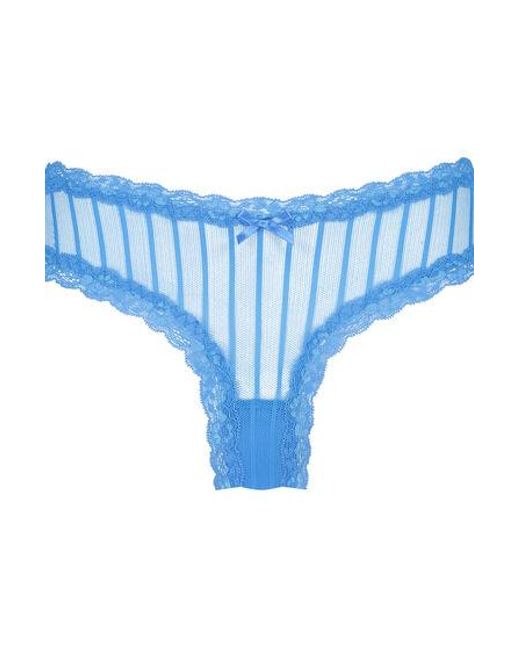 Hunkemöller Blue V-Shape Mesh Brazilian