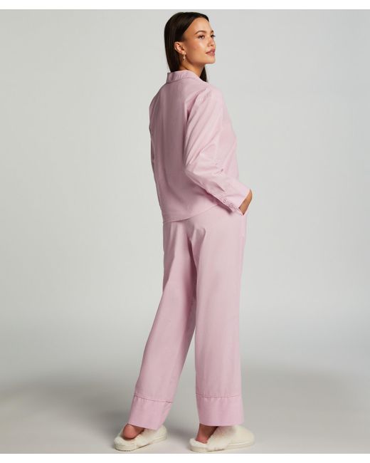 Hunkemöller Pink Pyjamahose Stripy