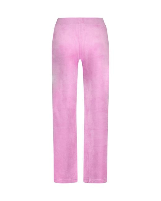 Petite Pantalón de pijama de terciopelo Hunkemöller de color Pink