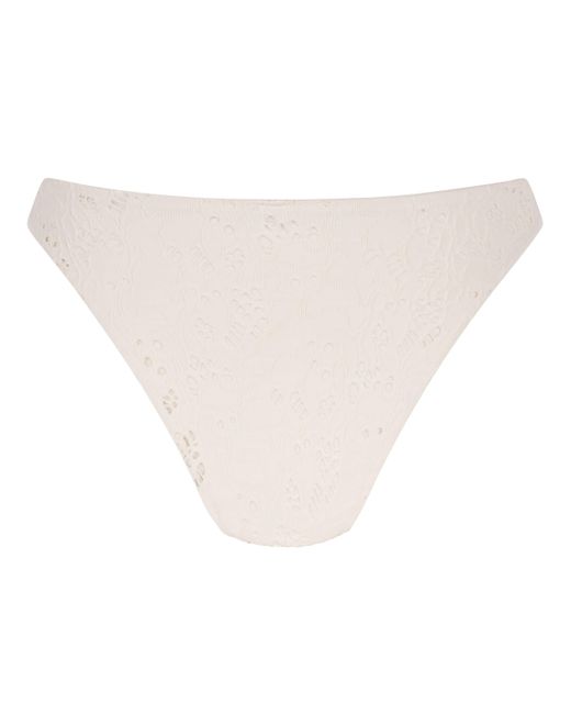 Hunkemöller Gehaakt Hoog Uitgesneden Bikinibroekje in het Brown