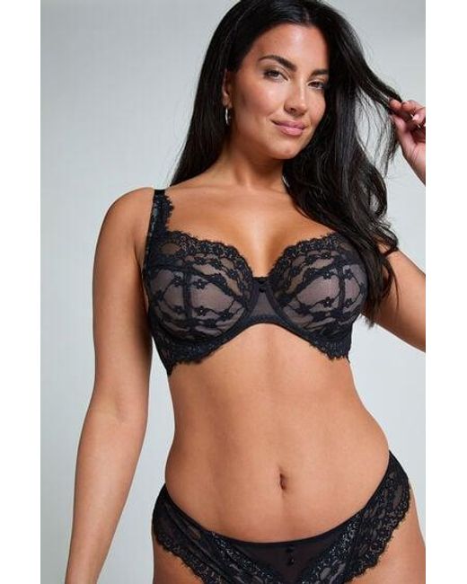 Hunkemöller Black Daisy Non-Padded Underwired Bra