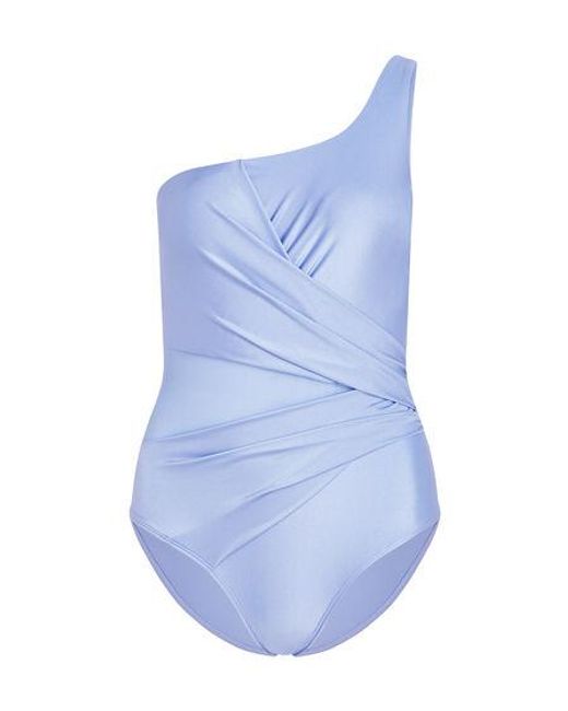 Hunkemöller Blue Shaping Shell Mesh Swimsuit