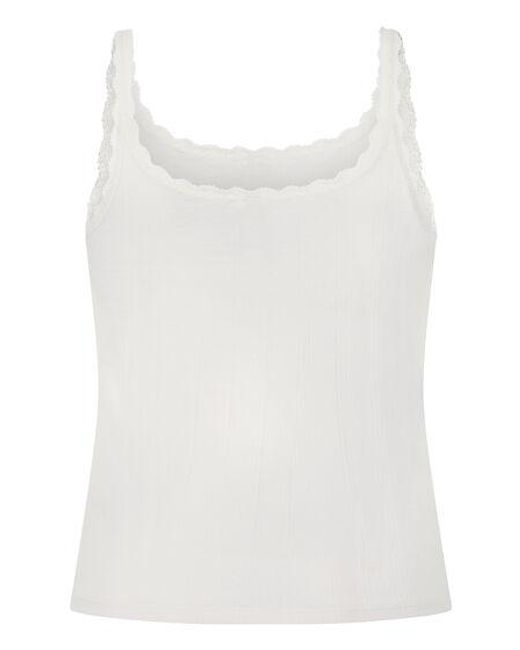 Hunkemöller White Pointelle Singlet