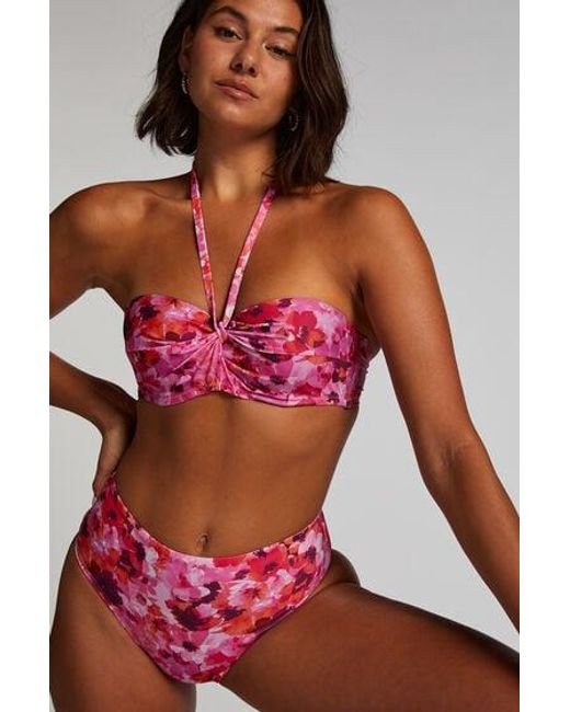 Hunkemöller Red Floral Rio Bikini Bottoms