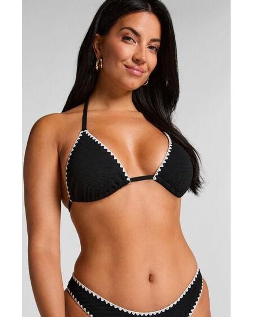 Hunkemöller Triangle Bikinitop Kenya in het Black