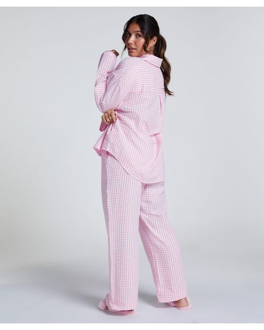 Pantalón de pijama de algodón Hunkemöller de color Pink