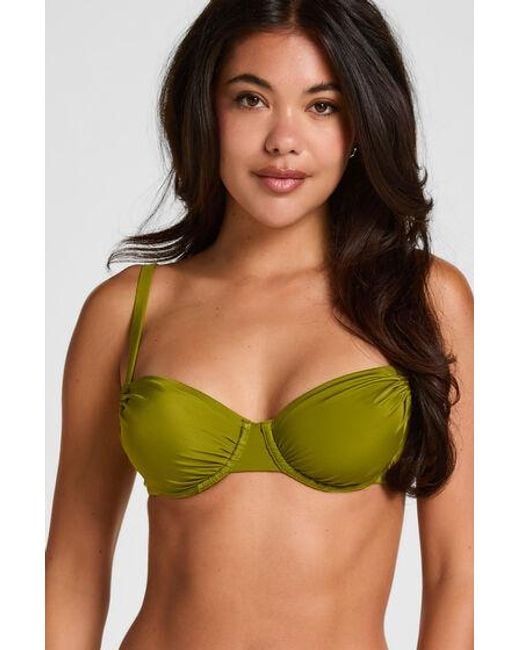 Hunkemöller Green Padded Underwired Bikini Top Bardolino