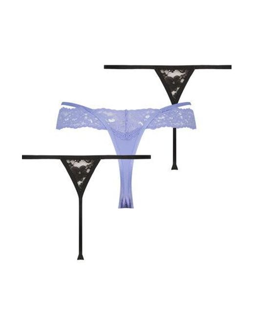 Hunkemöller 3-Pack Mini-Strings in het Black