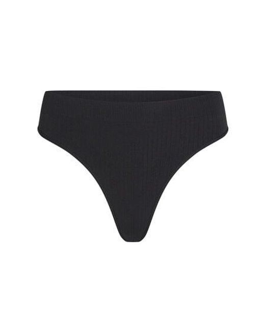 Hunkemöller Black Dianne High Leg Thong