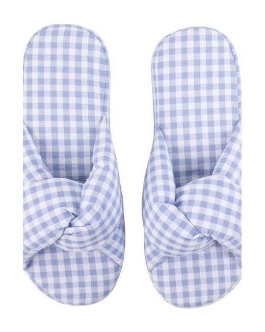 Hunkemöller White Vichy Braided Slippers