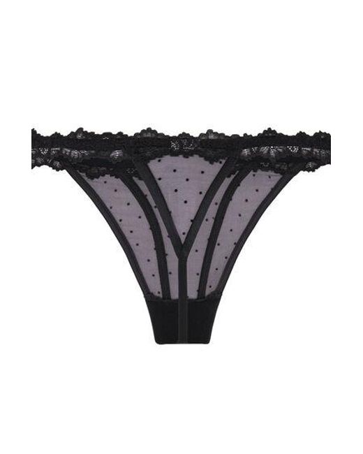 Hunkemöller String Kat in het Black