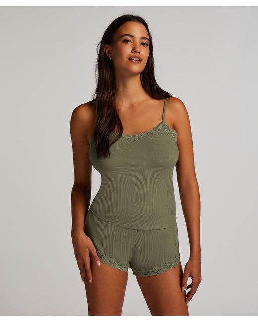 Hunkemöller Korte Pyjama Set in het Green