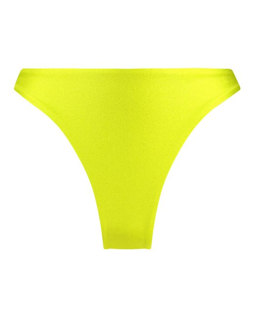 Hunkemöller Hoog Uitgesneden Bikinibroekje Luxe in het Yellow
