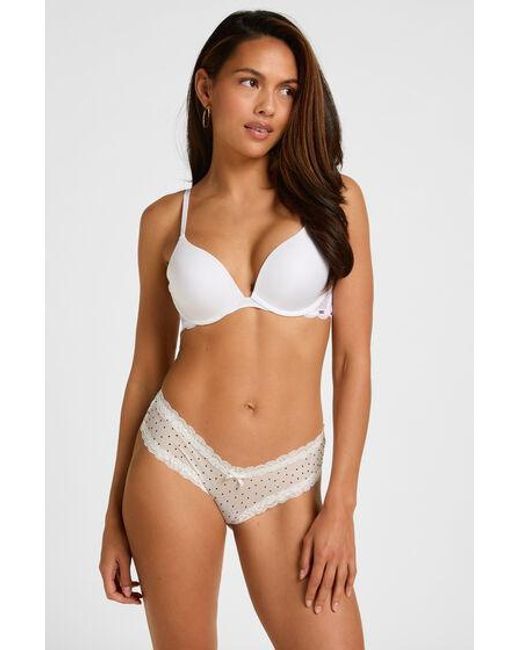 Hunkemöller Brown V-Shape Mesh Brazilian