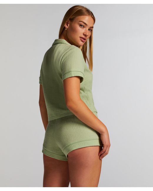 Pantalón corto de algodón Hunkemöller de color Green