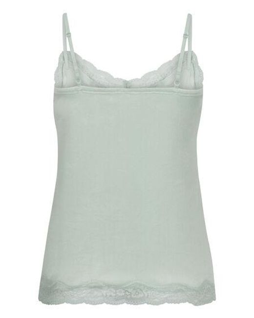 Hunkemöller Green Velours Lace Cami Top