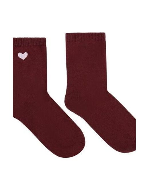 Hunkemöller Red Modal Crew Socks