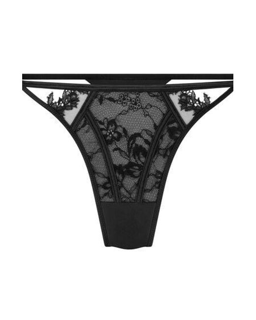 Hunkemöller Black Julia Highleg Thong