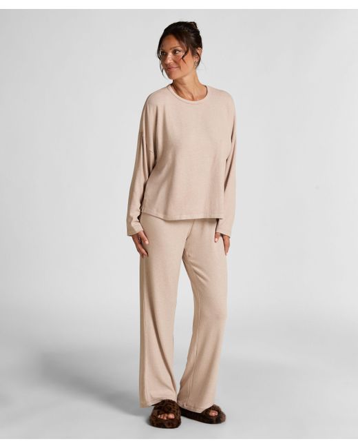 Top de pijama Jersey Hunkemöller de color Natural