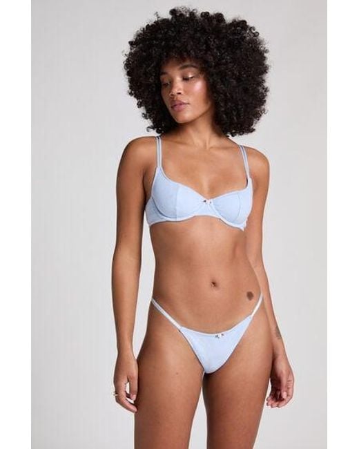 Hunkemöller String Pointelle in het Black