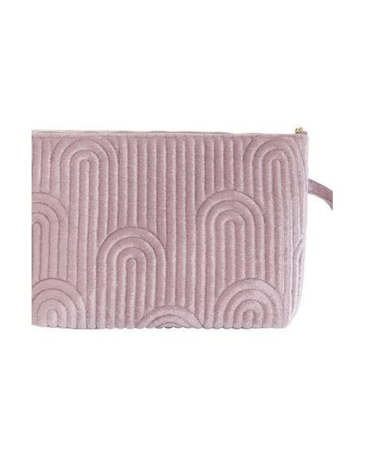 Hunkemöller Purple Velour Make-Up Bag Big