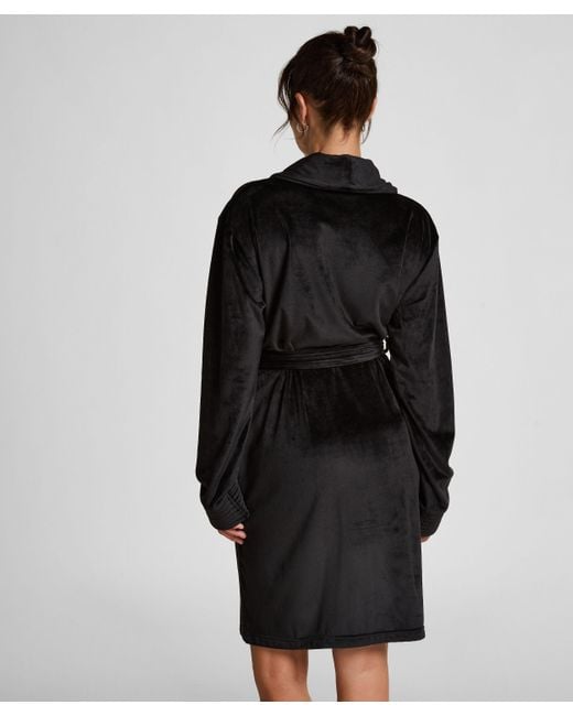 Albornoz Velours Hunkemöller de color Black