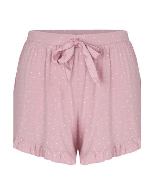 Hunkemöller Pink Jersey Ruffled Shorts